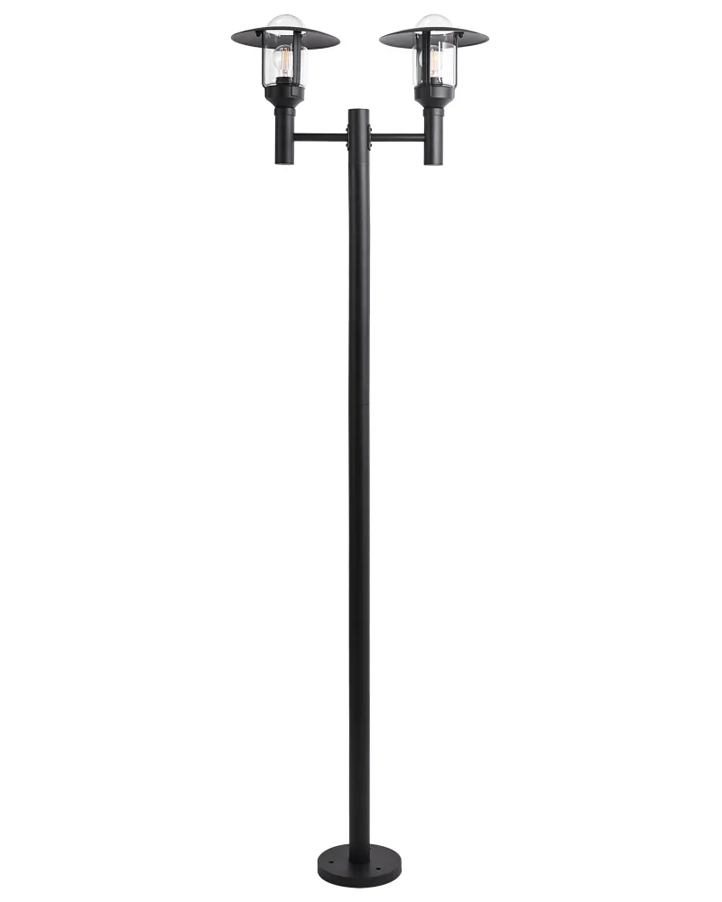 Lampione da giardino 2 luci nero TIZU OEM Part