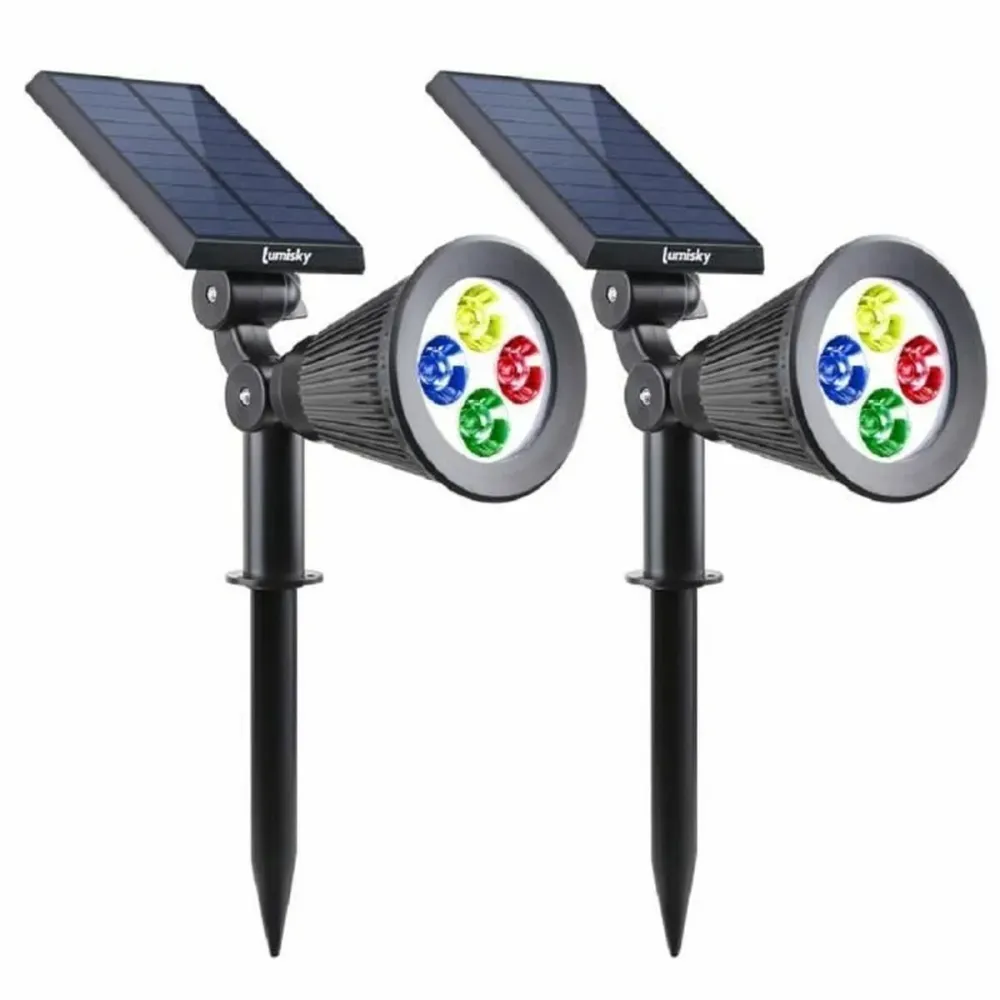 Puleggia di Ricambio Lampada ad energia solare Lumisky Nero rouge 200 Lm (2 Pezzi) (2 Unità)