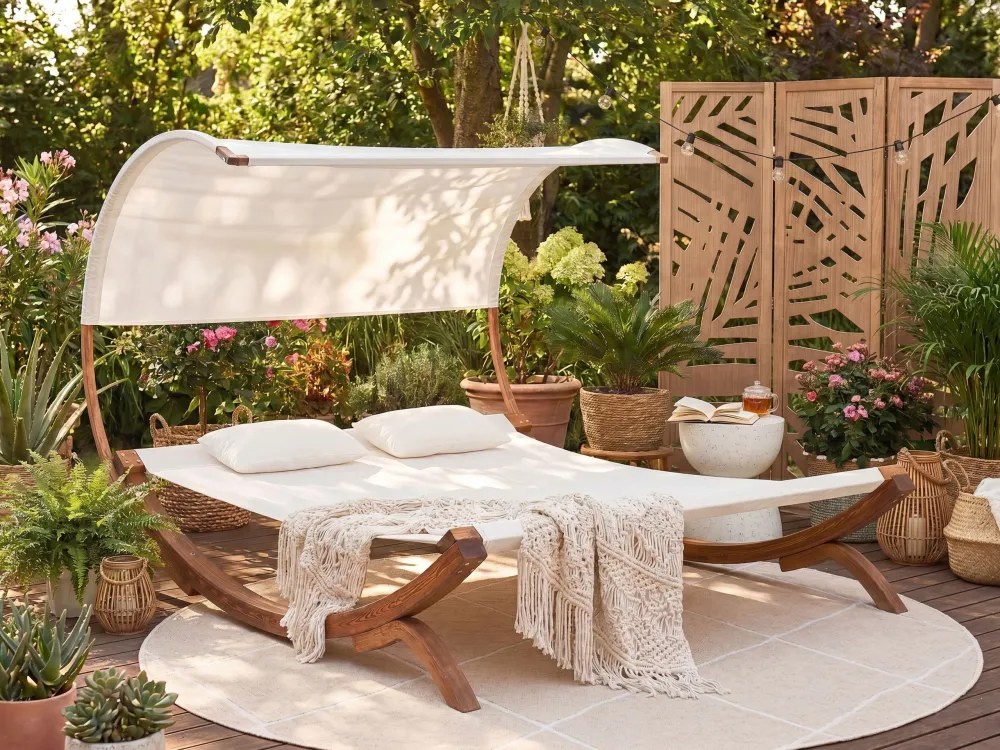 Ricambio Originale OEM Sdraio da giardino due posti legno di larice camoscio TERAMO