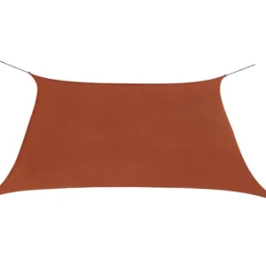 Vela parasole quadrata tessuto oxford 2x2 mt terracotta con 6 Mesi di Garanzia
