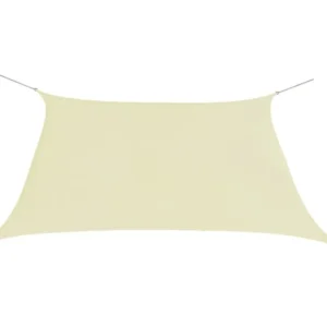 Vela parasole quadrata tessuto oxford 2x2 mt panna con Garanzia 2 Anni