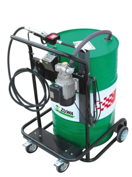 ZUWA VISCOTROLL 200/2 con pressostato carrello con pompa ad ingranaggi per travaso olio portata 9 l/min P26302 con Guarniz...