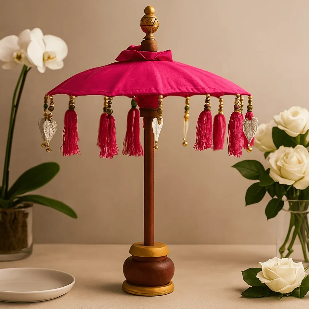 Parasole decorativo rosa 40cm