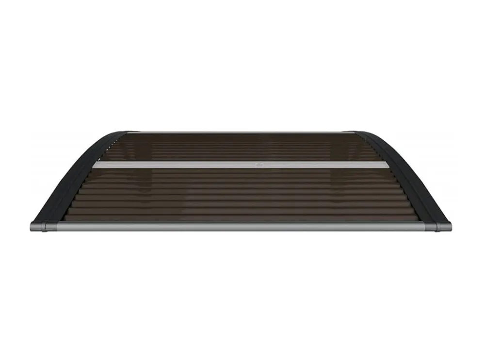 Pensilina Nera 100x80 Policarbonato | Tessuto Tecnico 100% Poliestere