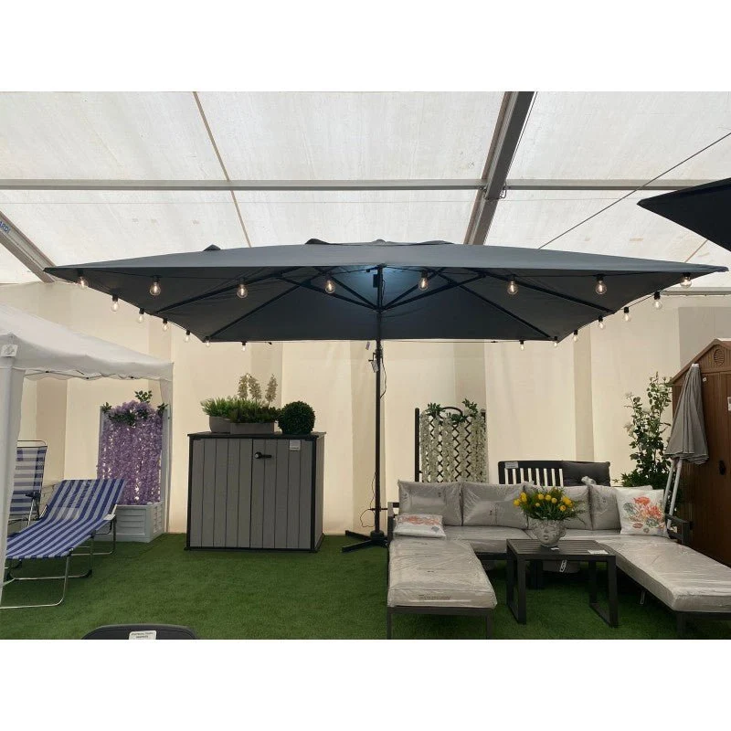 Resistente ai Raggi UV Ombrellone da giardino verde Smith Xone