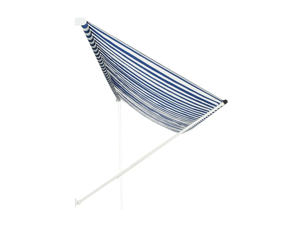 Tenda retrattile 400x150 Blu e bianca con Sistema di Chiusura