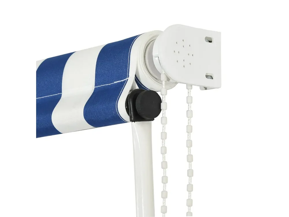 Tenda retrattile 400x150 Blu e bianca con Sistema di Chiusura