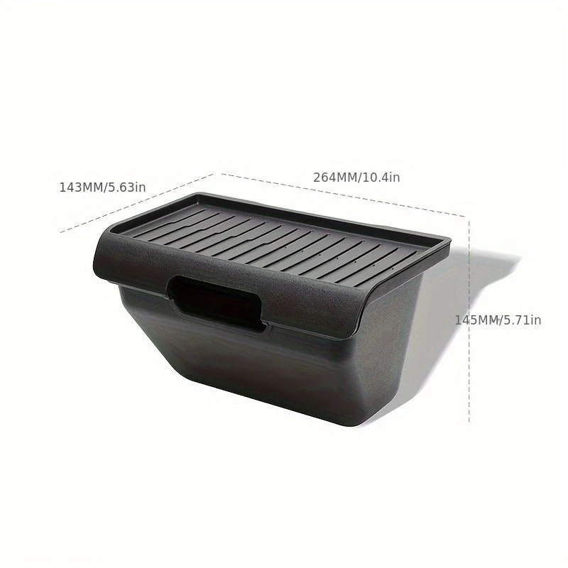 Tesla Model Y Juniper 2025 Box di stoccaggio dei sedili posteriori, ABS+TPE sotto l'organizzatore inferiore dell'aria, Str...