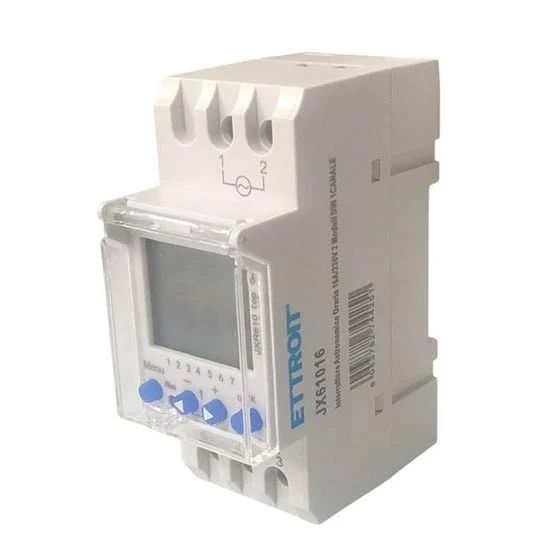 Interruttore Astronomico Orario Luxtec JX61016 | 16A | 2 Moduli DIN 🌅