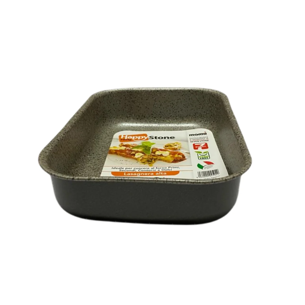 LASAGNERA RETTANGOLARE ROSTIERA RETTANGOLARE ALLUMINIO ANTIADERENTE 25X18 CM