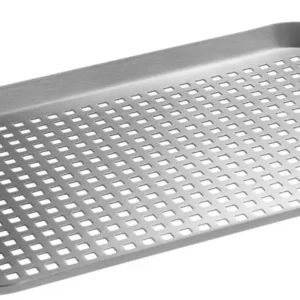 Teglia piatta, piccola, acciaio inox