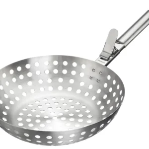 Wok per griglia, acciaio inossidabile