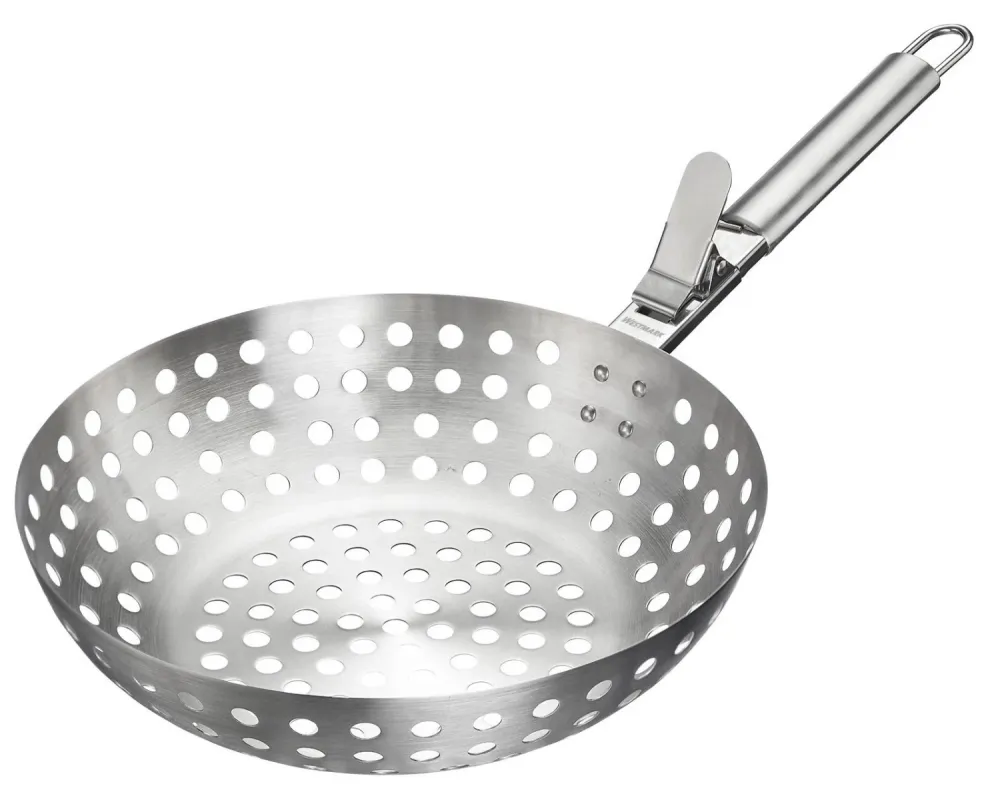 Wok per griglia, acciaio inossidabile