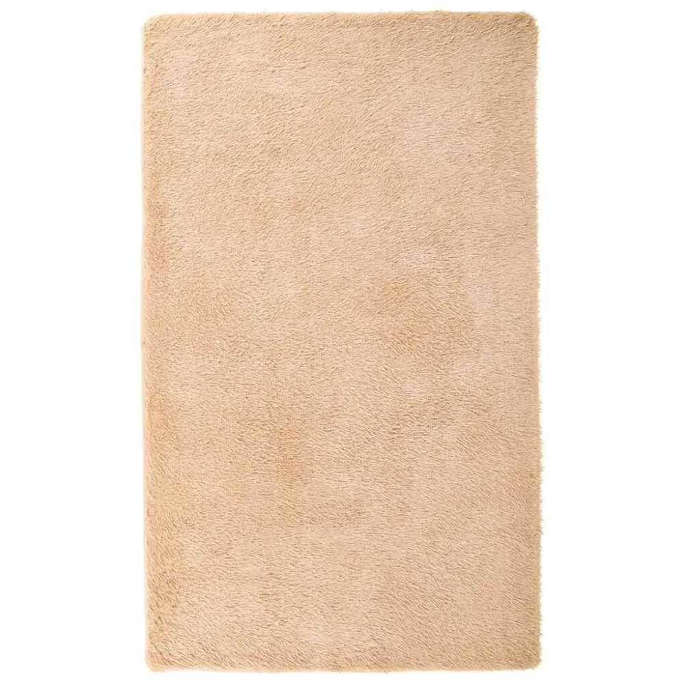 Tappeto Shaggy Pelo Lungo NAVARRA Beige 60x100 cm poliestere