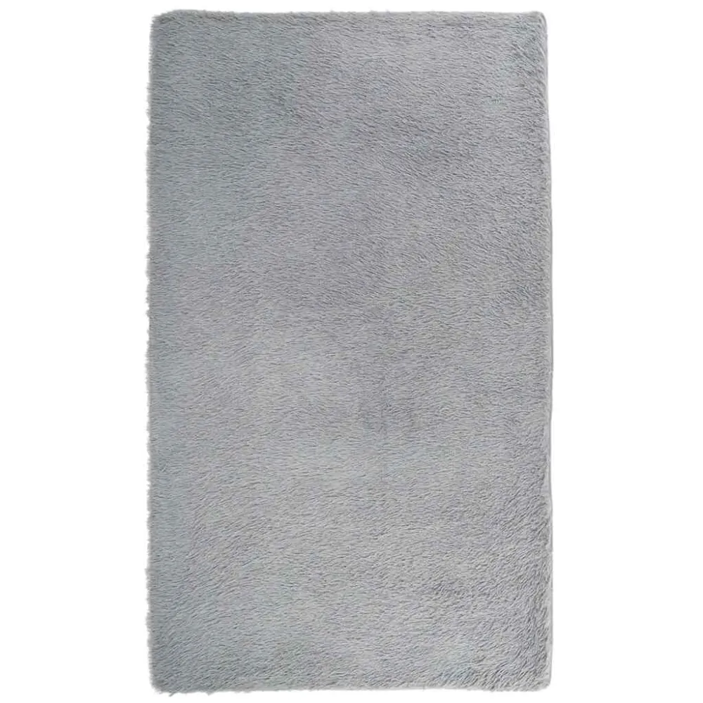 Tappeto Shaggy Pelo Lungo NAVARRA Grigio Chiaro 60x100 cm