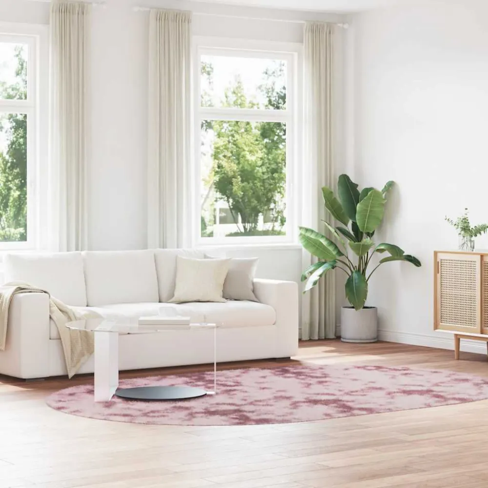Tappeto Shaggy Pelo Lungo NAVARRA Rosa Antico 300x200 cm