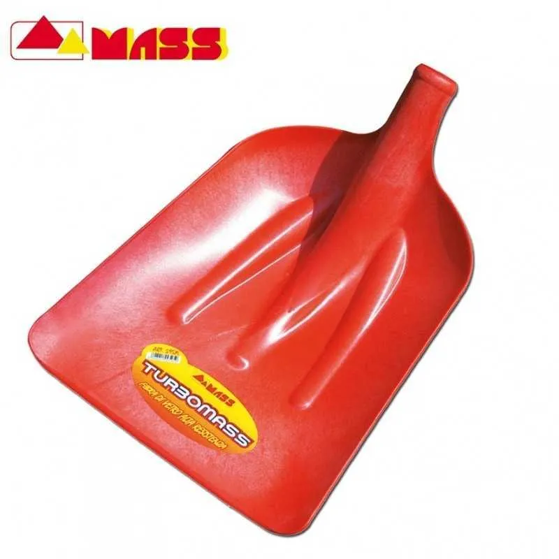 Pala neve fv rossa mass - senza manico - 35x40 con Manico Legno