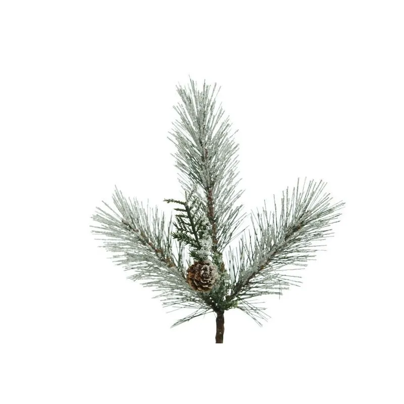 Ramo con ghiaccio Verde/Bianco tenue 34 cm