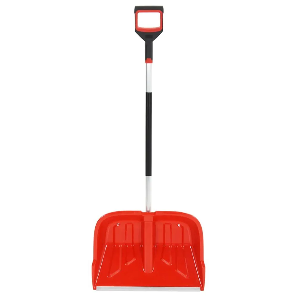 Robusto Professionale Pala da Neve Rossa 136 cm Alluminio