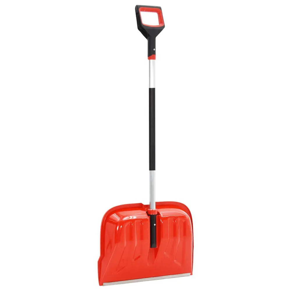 Robusto Professionale Pala da Neve Rossa 136 cm Alluminio