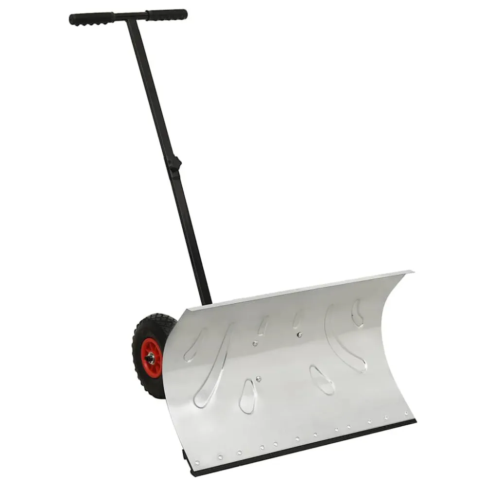Spazzaneve Manuale con Ruote con Bordo Metallo
