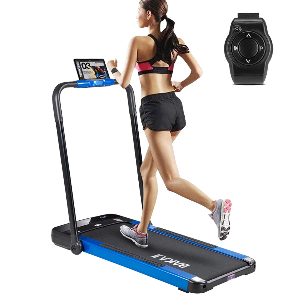 Pedana Tapis Roulant Elettrico con Corrimano Pieghevole e Bracciale Telecomando