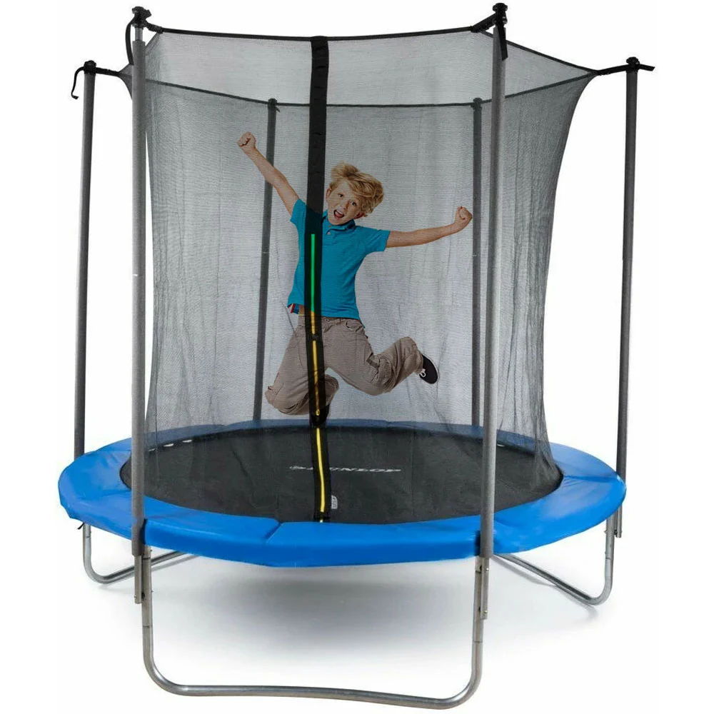 Trampolino Elastico Molla da Giardino Tappeto Esterno Rete Sicurezza 183x200 cm