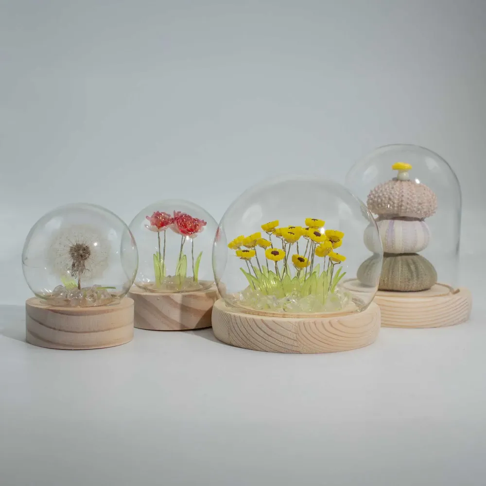 Cupola da Giardino Floral Glow – 2 Denti di Leone – LED USB