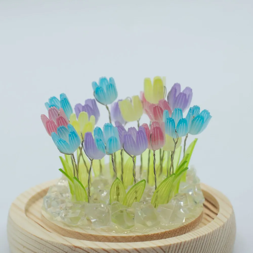 Cupola da Giardino Floral Glow – 20 Tulipani Multicolore – LED USB