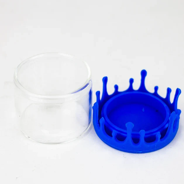 Glass Dab Container gommato lid