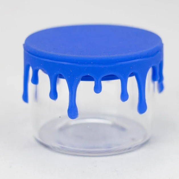 Glass Dab Container gommato lid