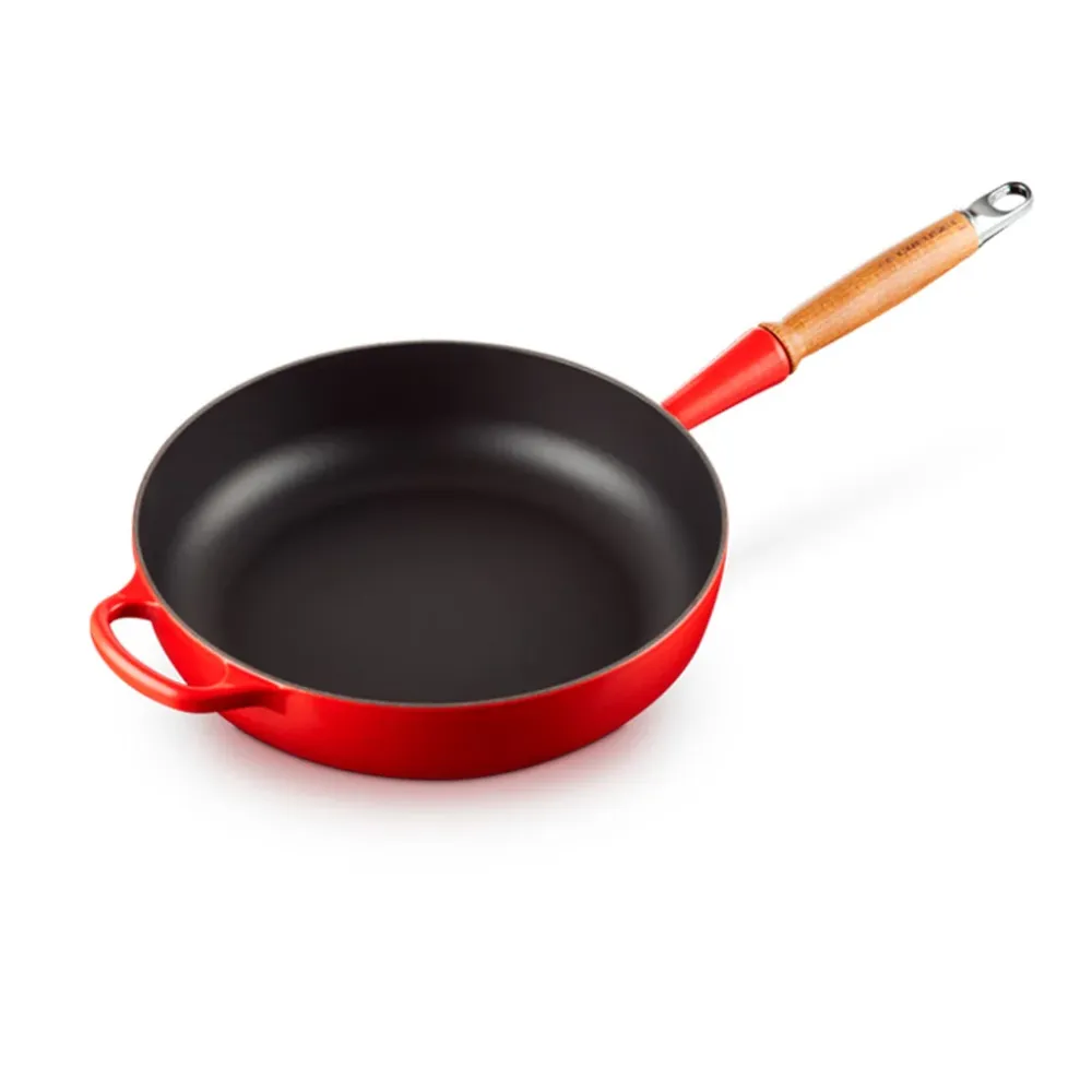 Padella alta ferro con manico legno Le Creuset Materiale Resina