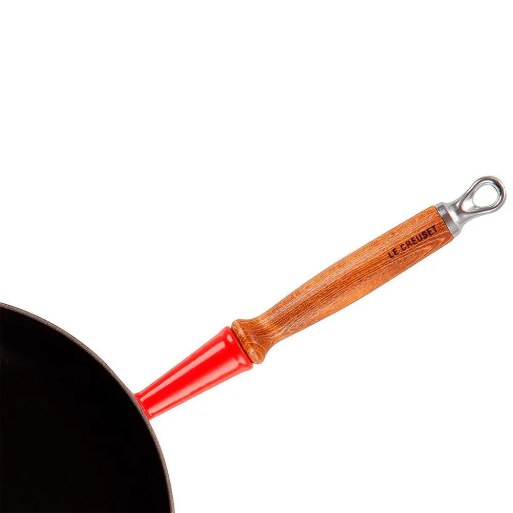 Padella alta ferro con manico legno Le Creuset Materiale Resina
