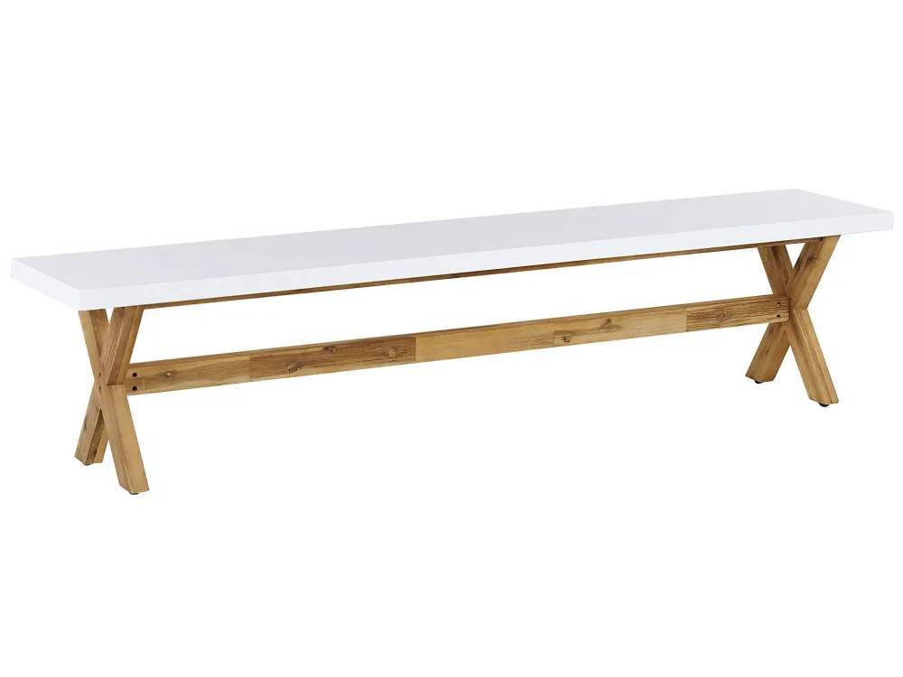 Panca da Giardino Garden Bench OLBIA Concrete White