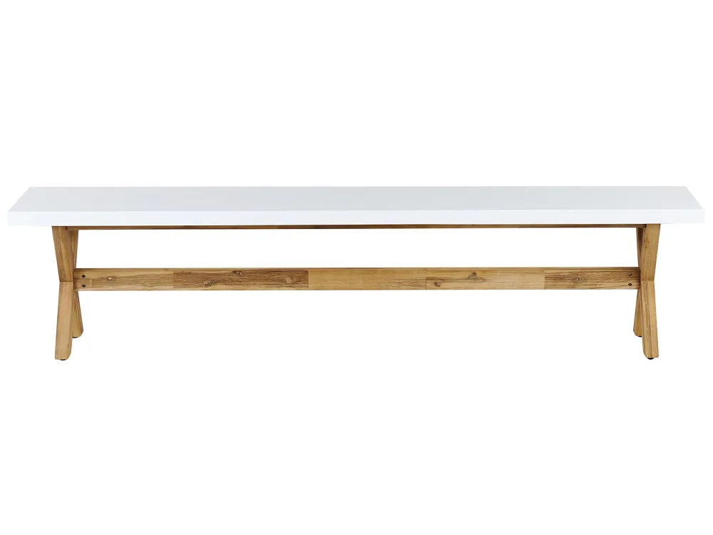 Panca da Giardino Garden Bench OLBIA Concrete White