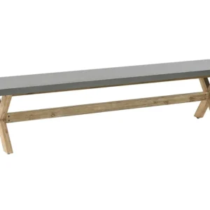 Panca Legno Garden Bench OLBIA Concrete Grey