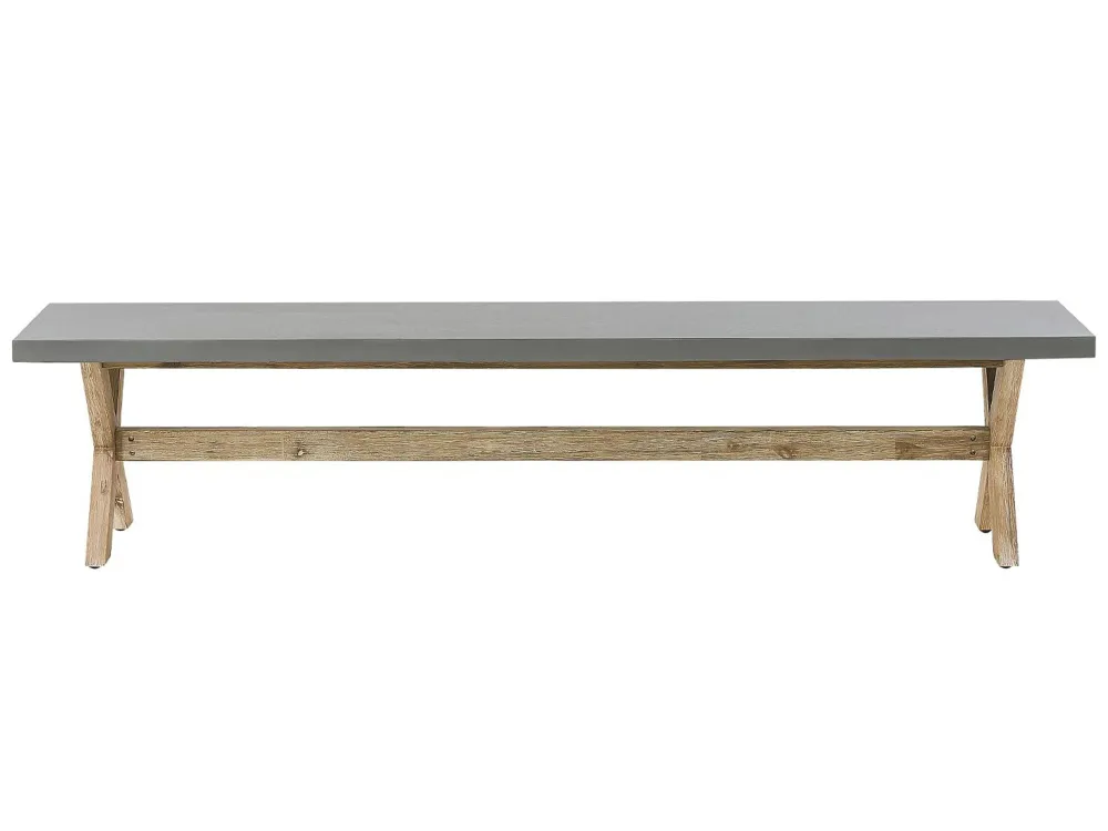 Panca Legno Garden Bench OLBIA Concrete Grey