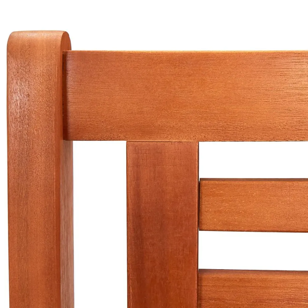Panchina da Giardino 2 Posti 120 cm Legno Massello di Eucalipto con Cerniere Prova di Ruggine