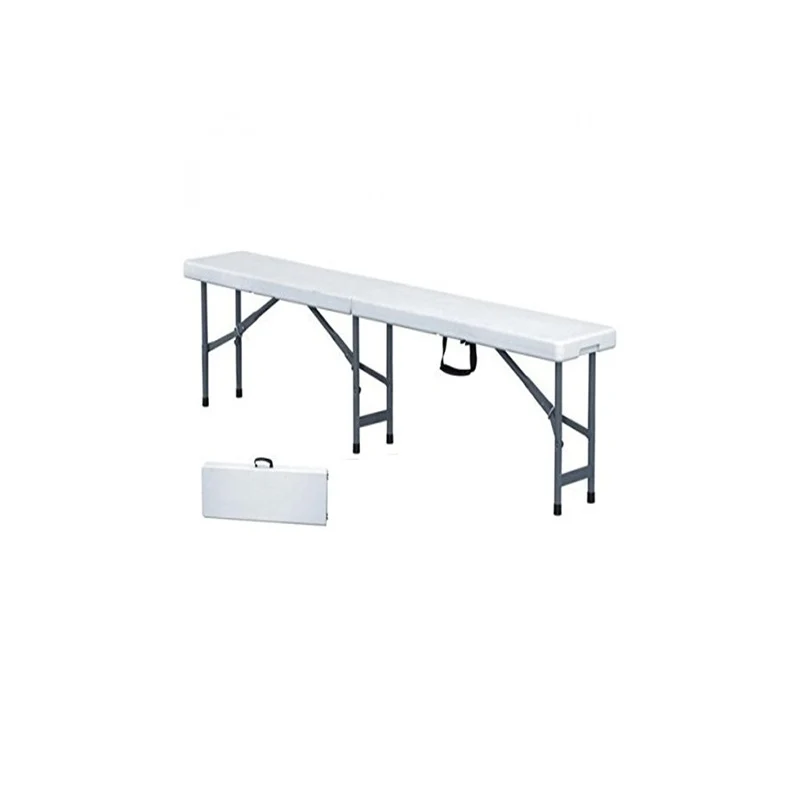Robusto Impermeabile Panca Catering Pieghevole Bianca - Arredo Esterno