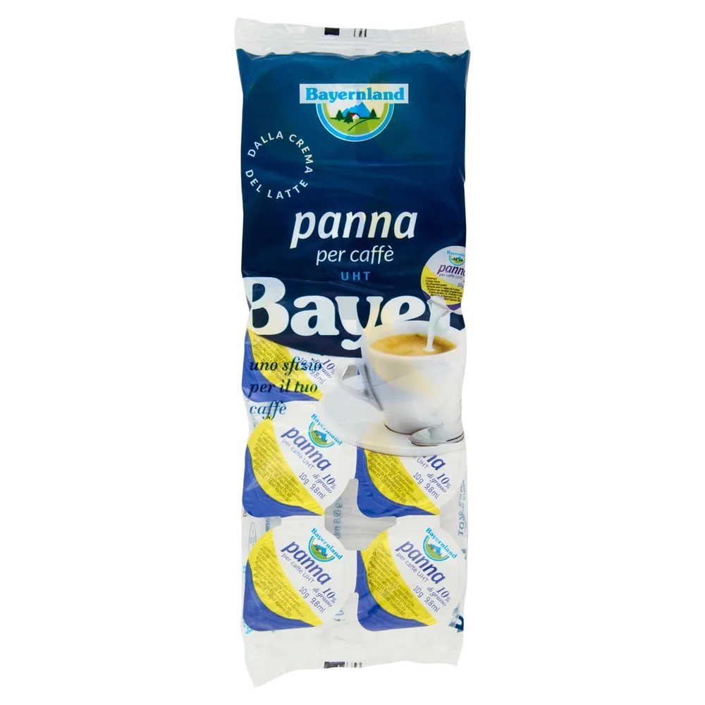 Bayernland - Panna per caffè UHT 6 Confezioni da 100 g