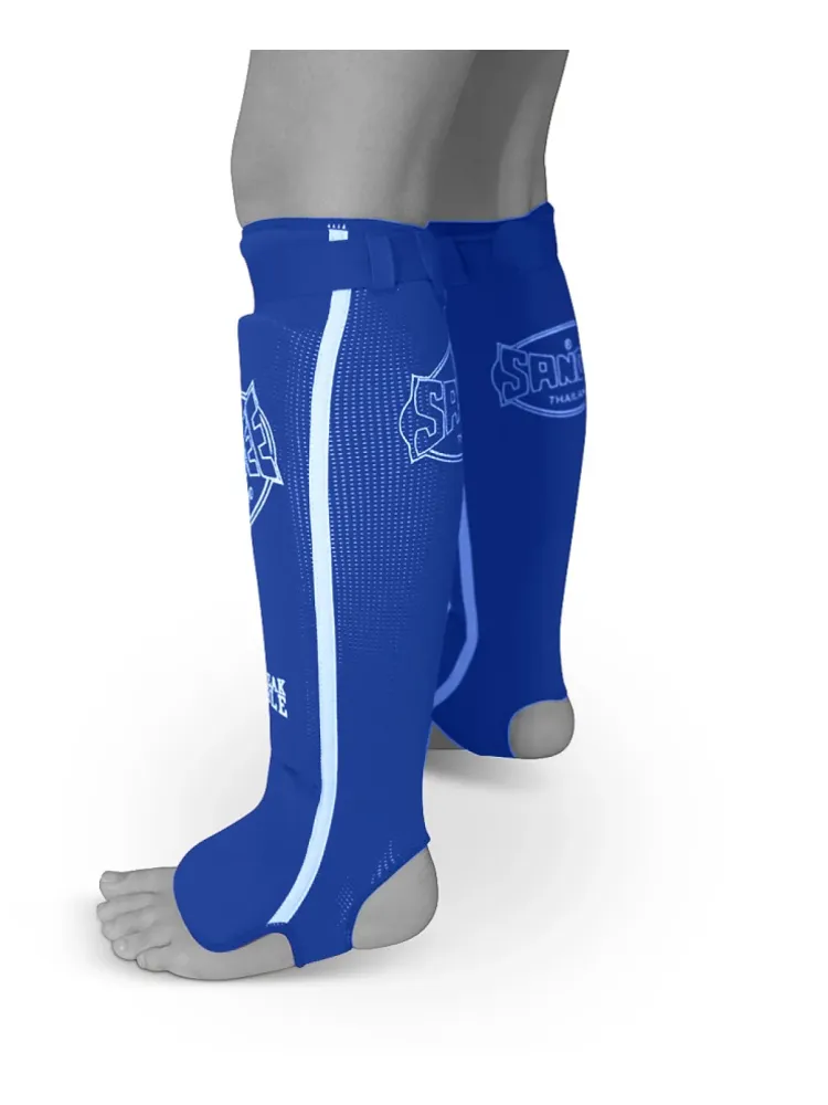 Sandee Blue & White paratibie stoffa "Slip-on" da Competizione