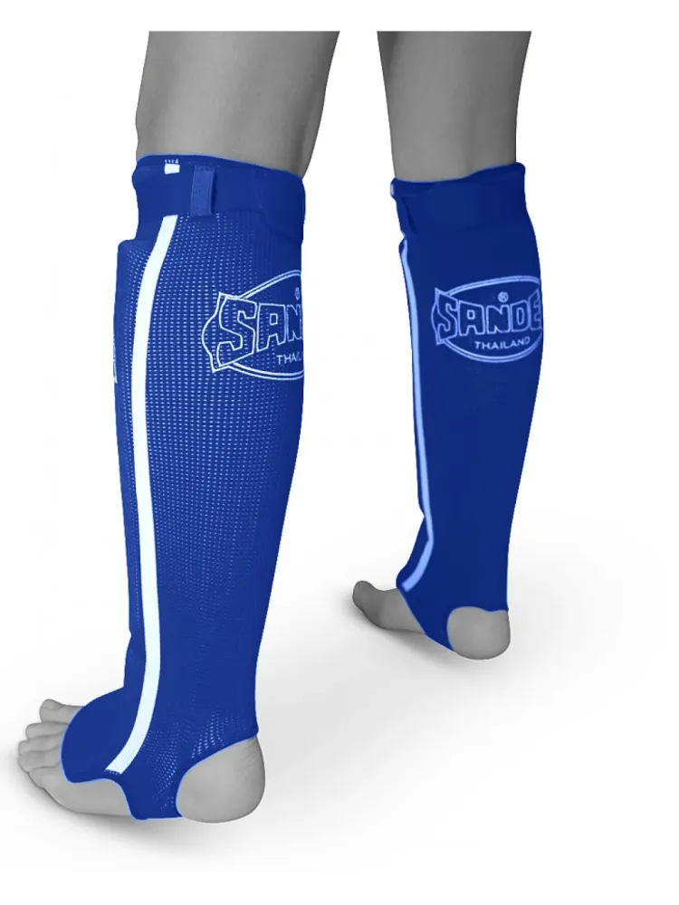 Sandee Blue & White paratibie stoffa "Slip-on" da Competizione