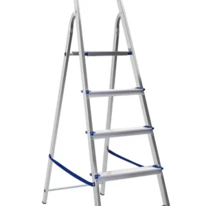 Framar Europiuma | Scala Alluminio 5 Gradini | Portata Max 150 kg | Altezza Lavoro 323 cm | Certificazione EN 131 e TUV SU...