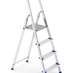 Framar Europiuma | Scala Alluminio 4 Gradini | Portata Max 150 kg | Altezza Lavoro 304 cm | Certificazione EN 131 e TUV SU...