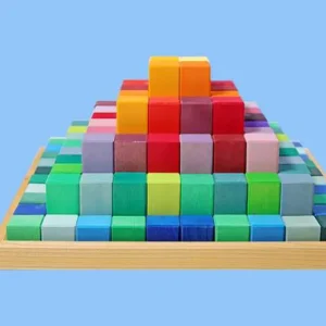 Grande piramide gradini colorata con 100 parti | GRIMM'S
