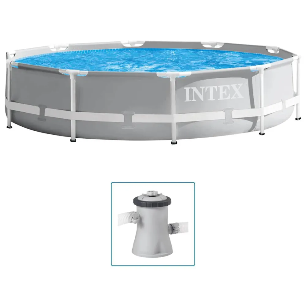 Intex Set Piscina Prism Frame Di pregio 305x76 cm per Piscina Rettangolare