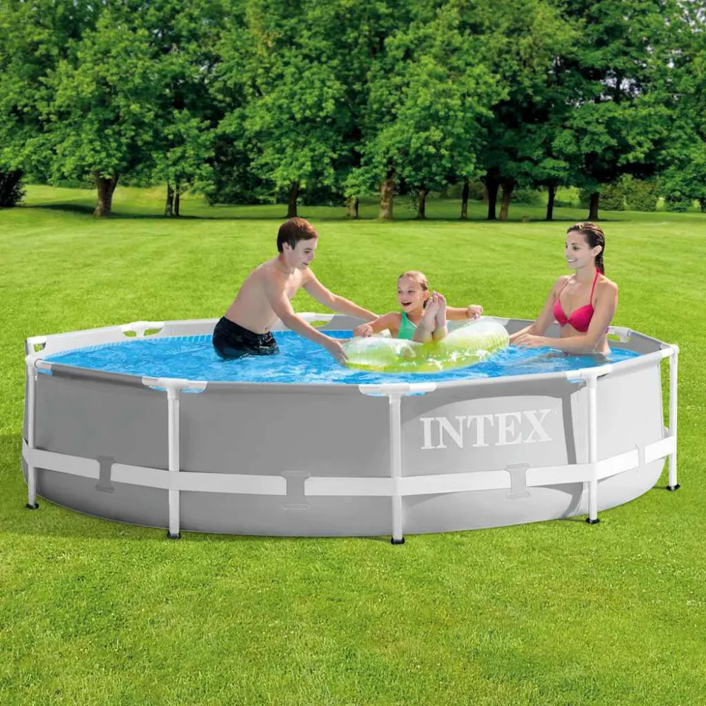 Intex Set Piscina Prism Frame Di pregio 305x76 cm per Piscina Rettangolare