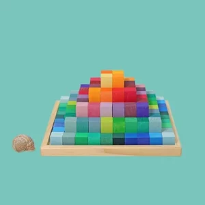 Piccola piramide gradini colorata con 100 parti | GRIMM'S