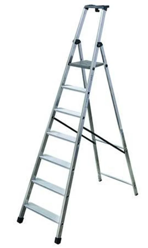 SCALA ALLUMINIO EUROSCALA PIU' SU - 5 gradini cm.50x10,5x188h (112h pedana)