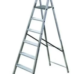 SCALA ALLUMINIO EUROSCALA PIU' SU 7 gradini cm.56x13,4x237h (159h pedana)